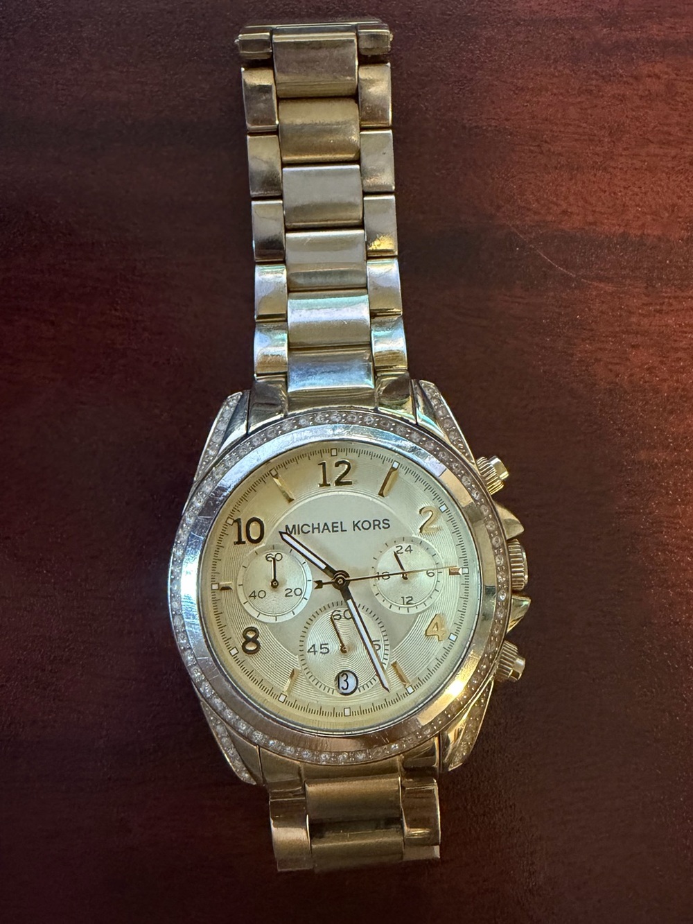 Michael Kors Women’s Gold-Tone Chronograph Watch